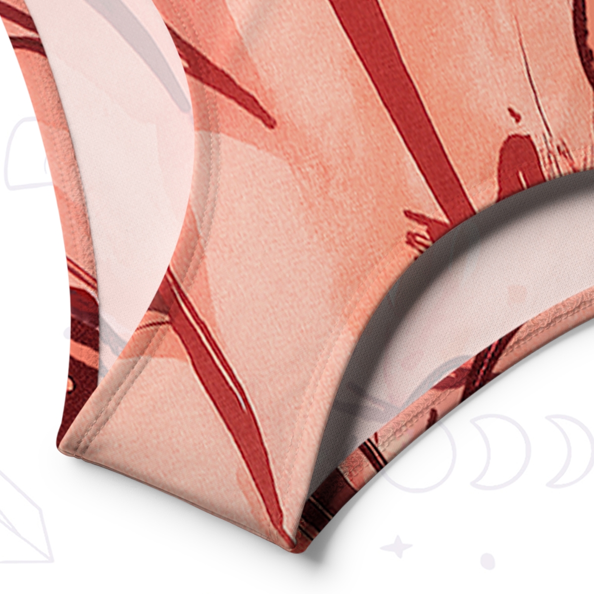 Purplehecate Metamorphosis Spell One-Shoulder One-Piece Swimsuit