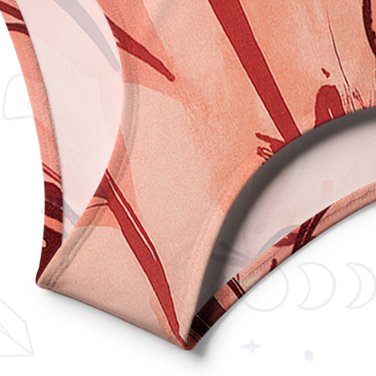 Purplehecate Metamorphosis Spell One-Shoulder One-Piece Swimsuit