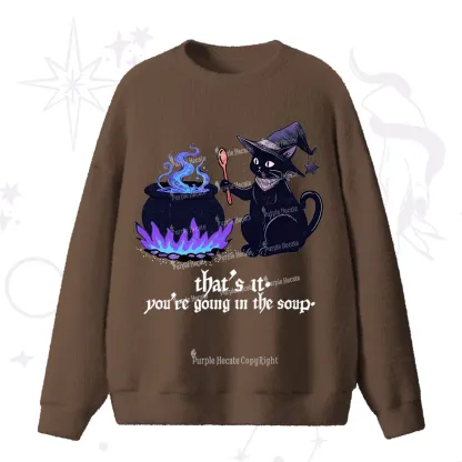 Purplehecate Trust Your Instincts Fuzzy Ugly Sweater