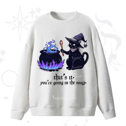 Purplehecate Trust Your Instincts Fuzzy Ugly Sweater
