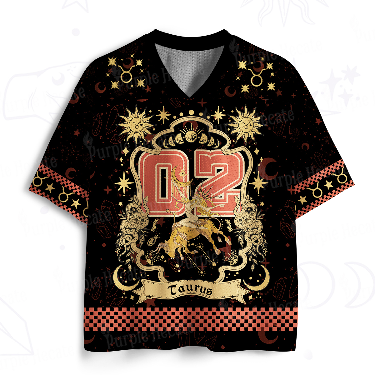 Purplehecate Taurus' Astral Mirage Zodiac Mesh Jersey