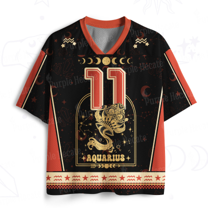 Purplehecate Zodiac Aquarius Under the Stars Mesh Jersey