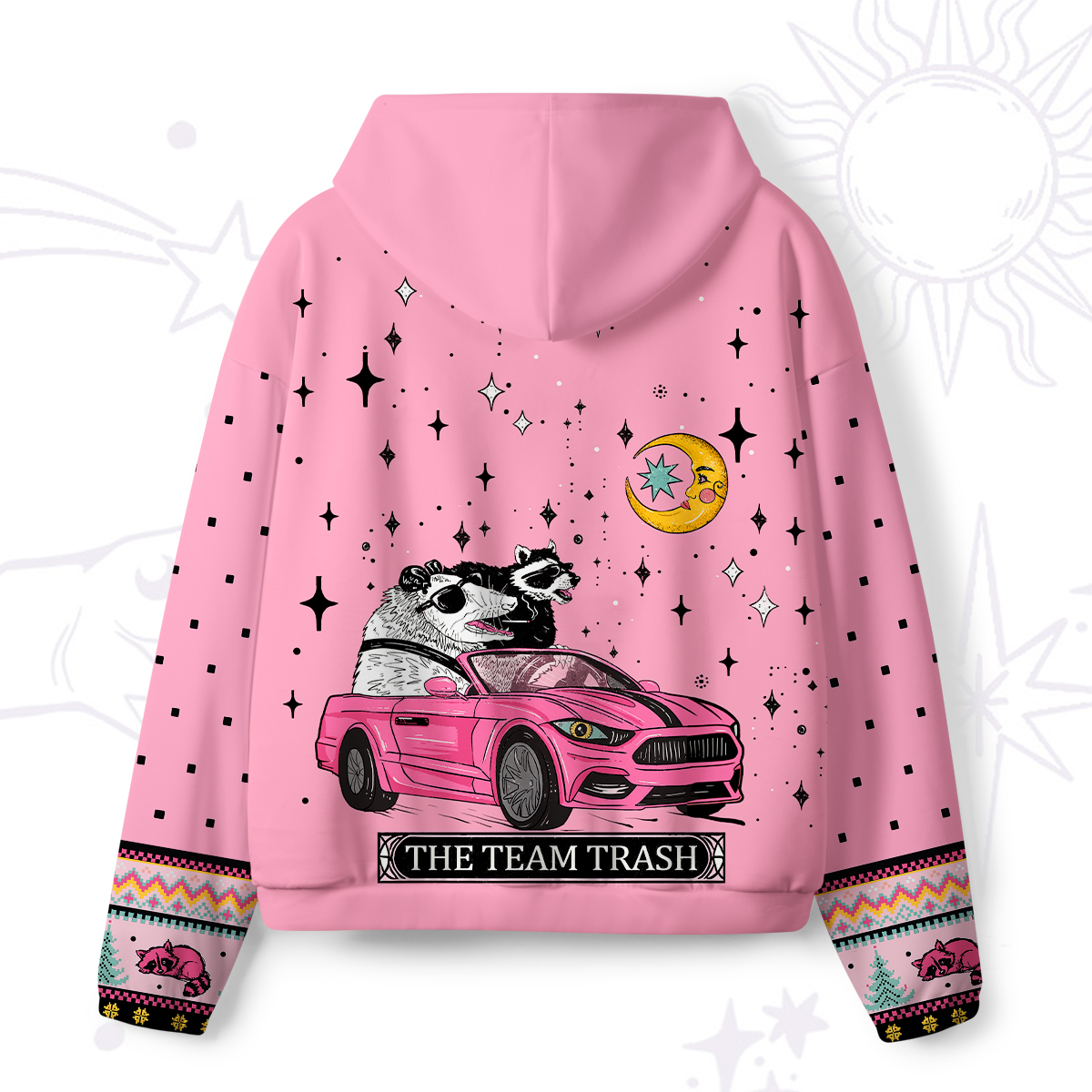 Purplehecate Moonlight Trash Team All-Over Print Hoodie