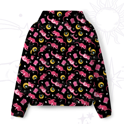 Purplehecate Midnight Raccoon Bandits All-Over Print Hoodie