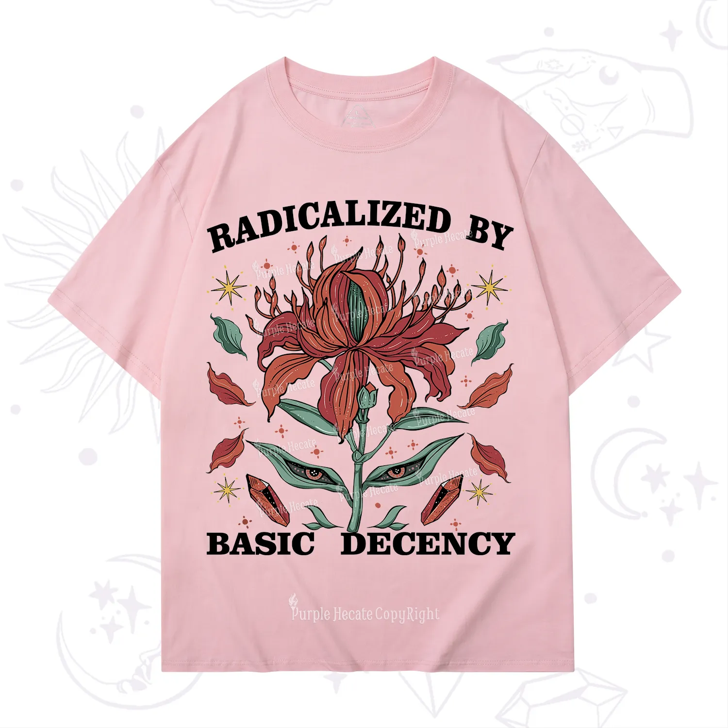 Purplehecate Radicalized By Basic Decency T-Shirt