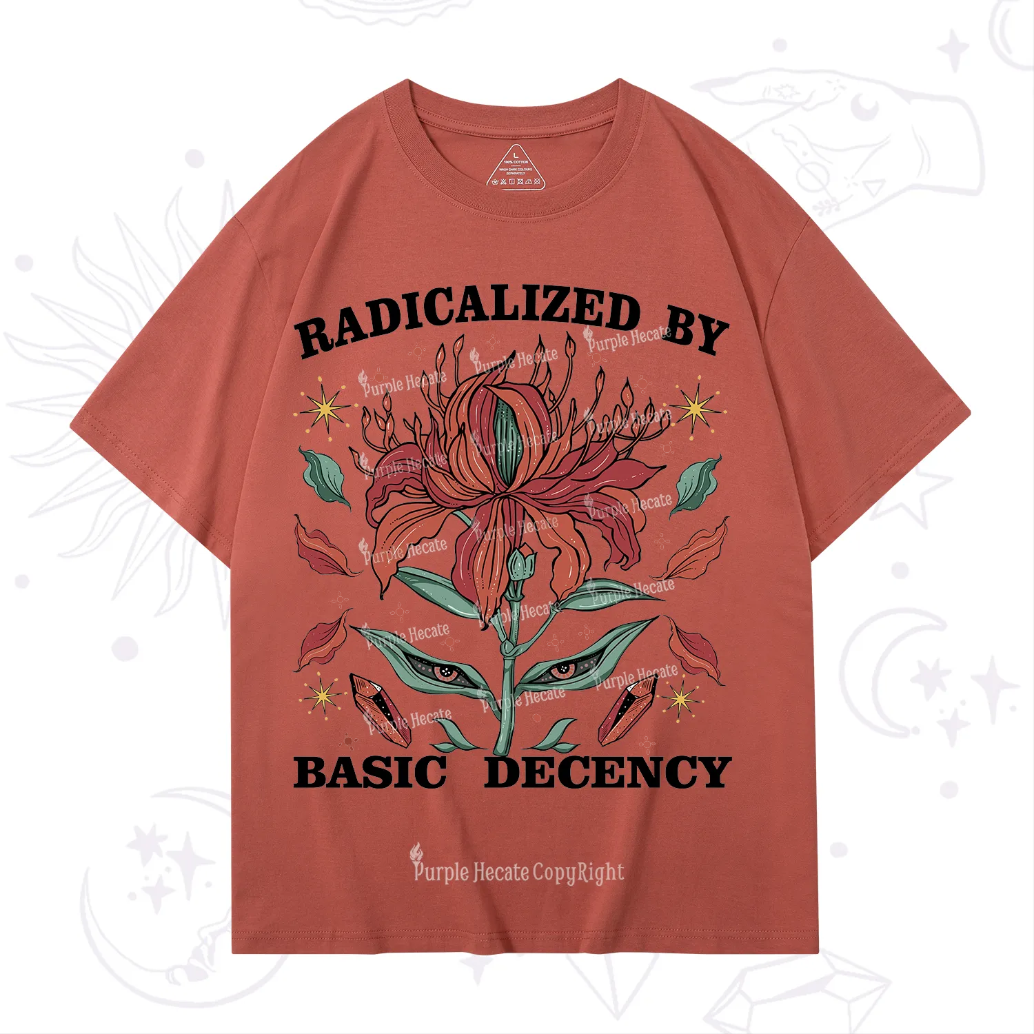 Purplehecate Radicalized By Basic Decency T-Shirt