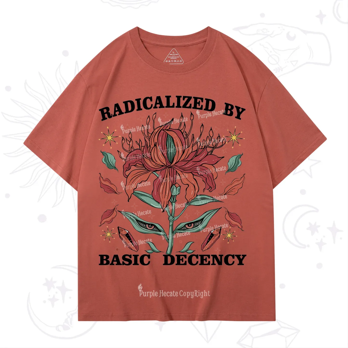 Purplehecate Radicalized By Basic Decency T-Shirt