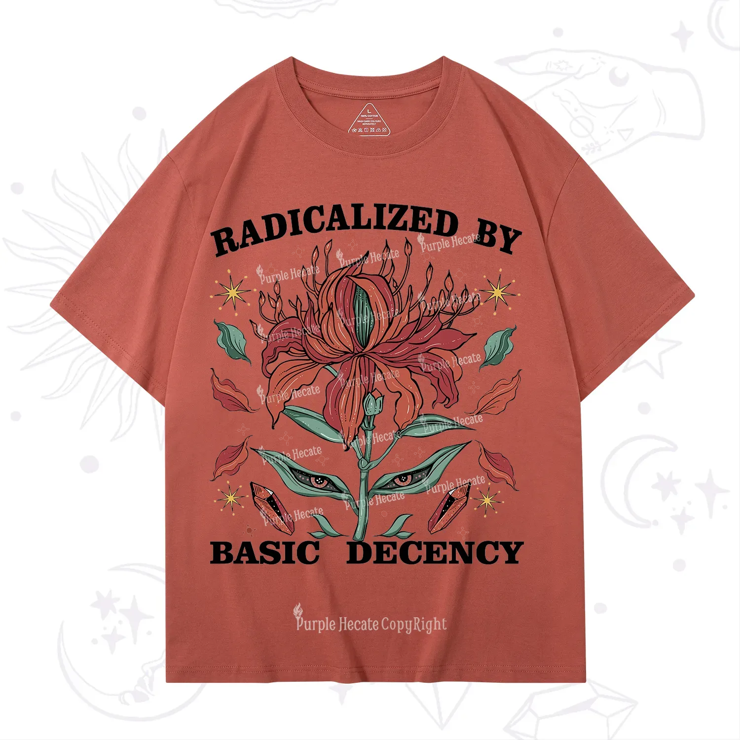 Purplehecate Radicalized By Basic Decency T-Shirt