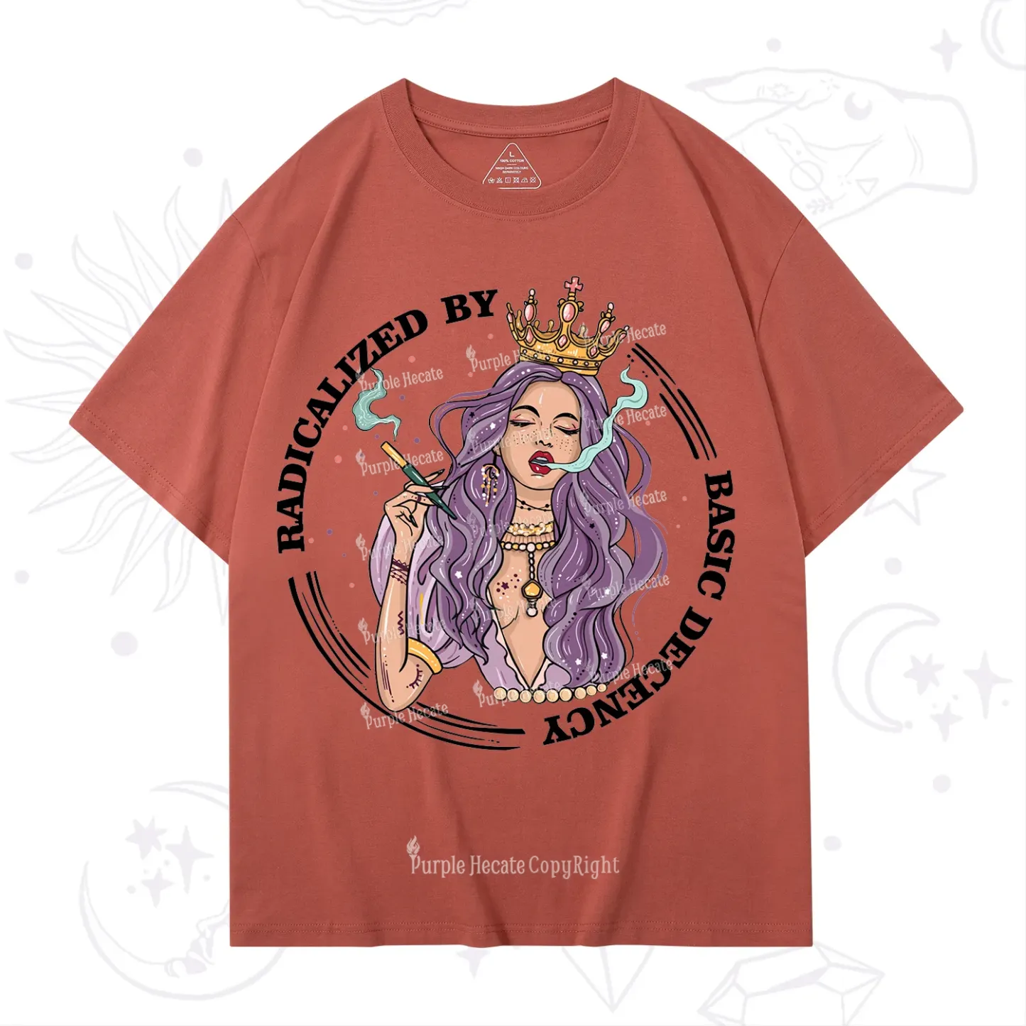 Purplehecate Radicalized By Basic Decency T-Shirt