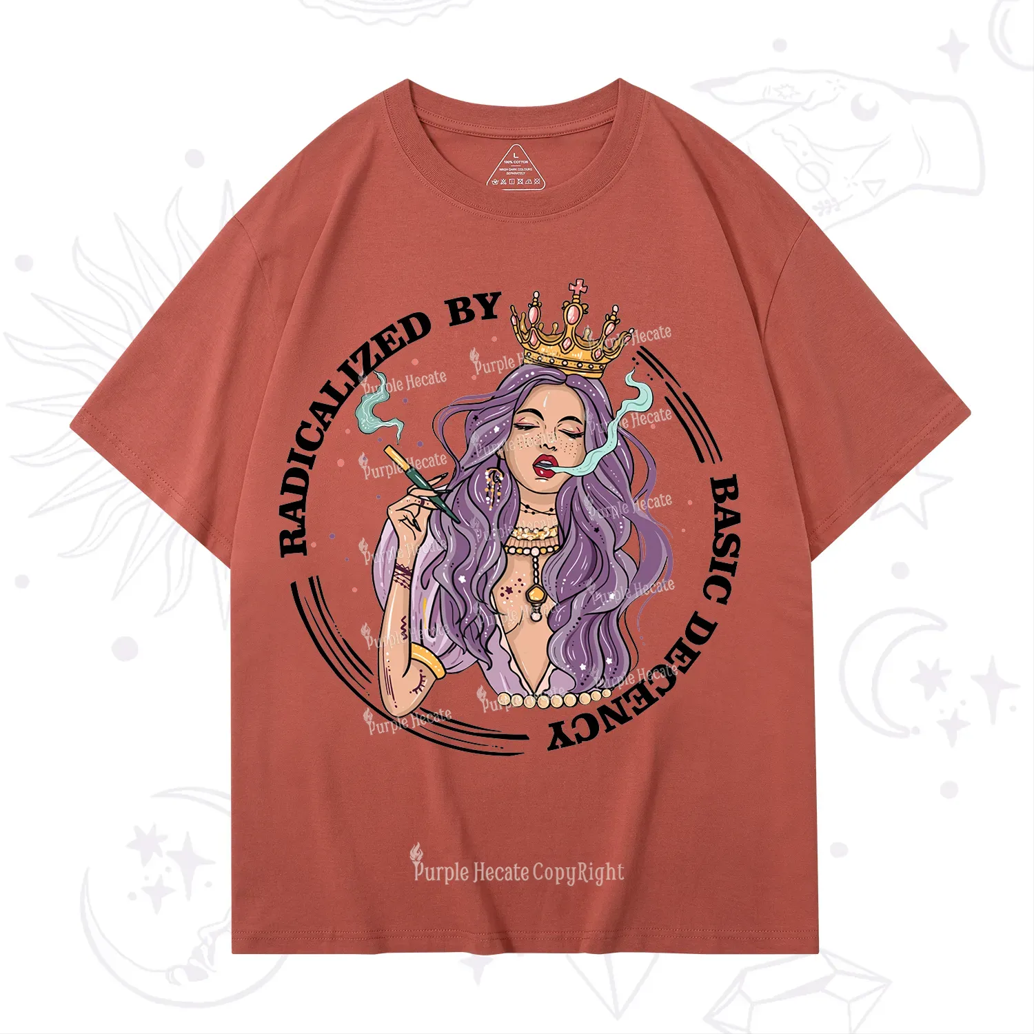 Purplehecate Radicalized By Basic Decency T-Shirt