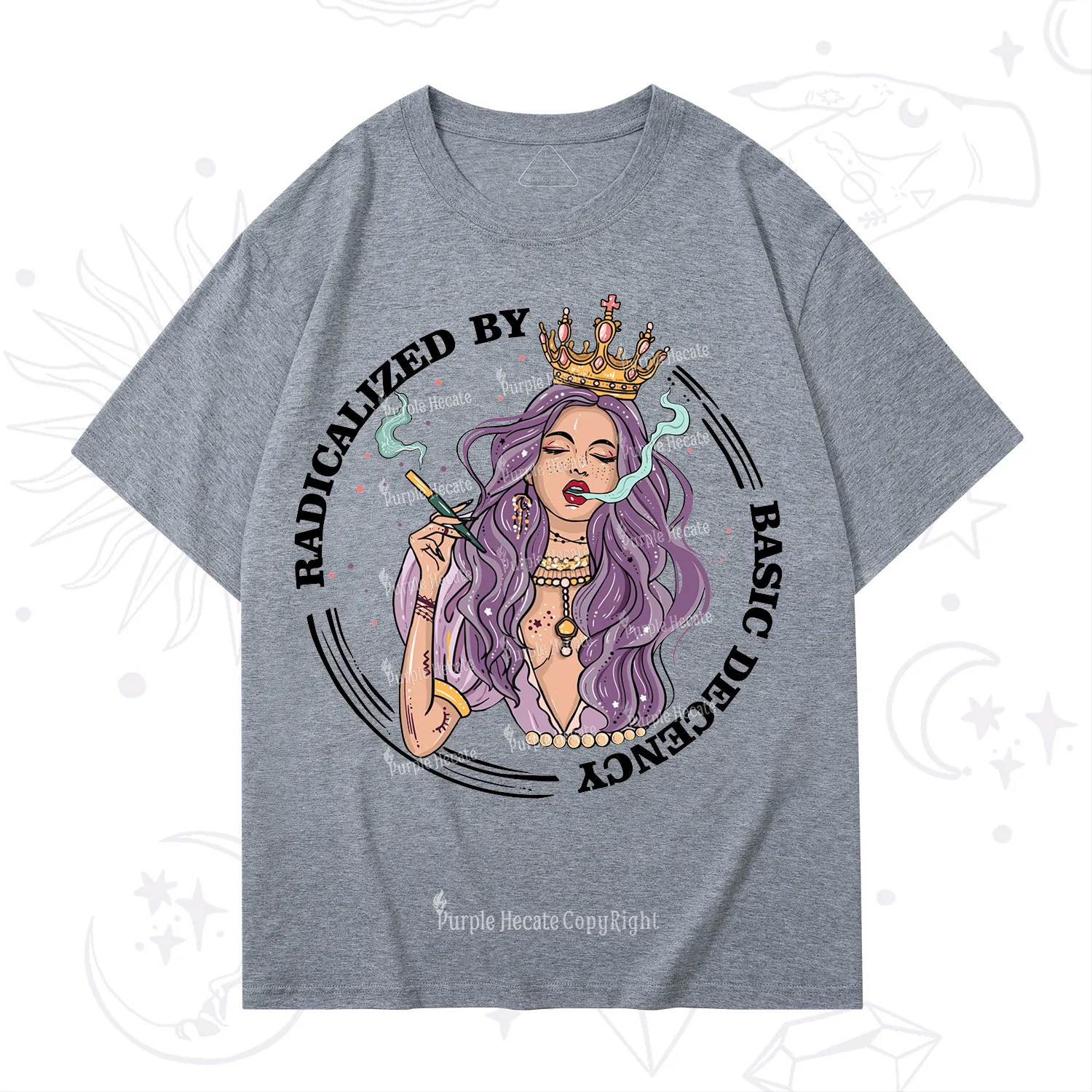 Purplehecate Radicalized By Basic Decency T-Shirt