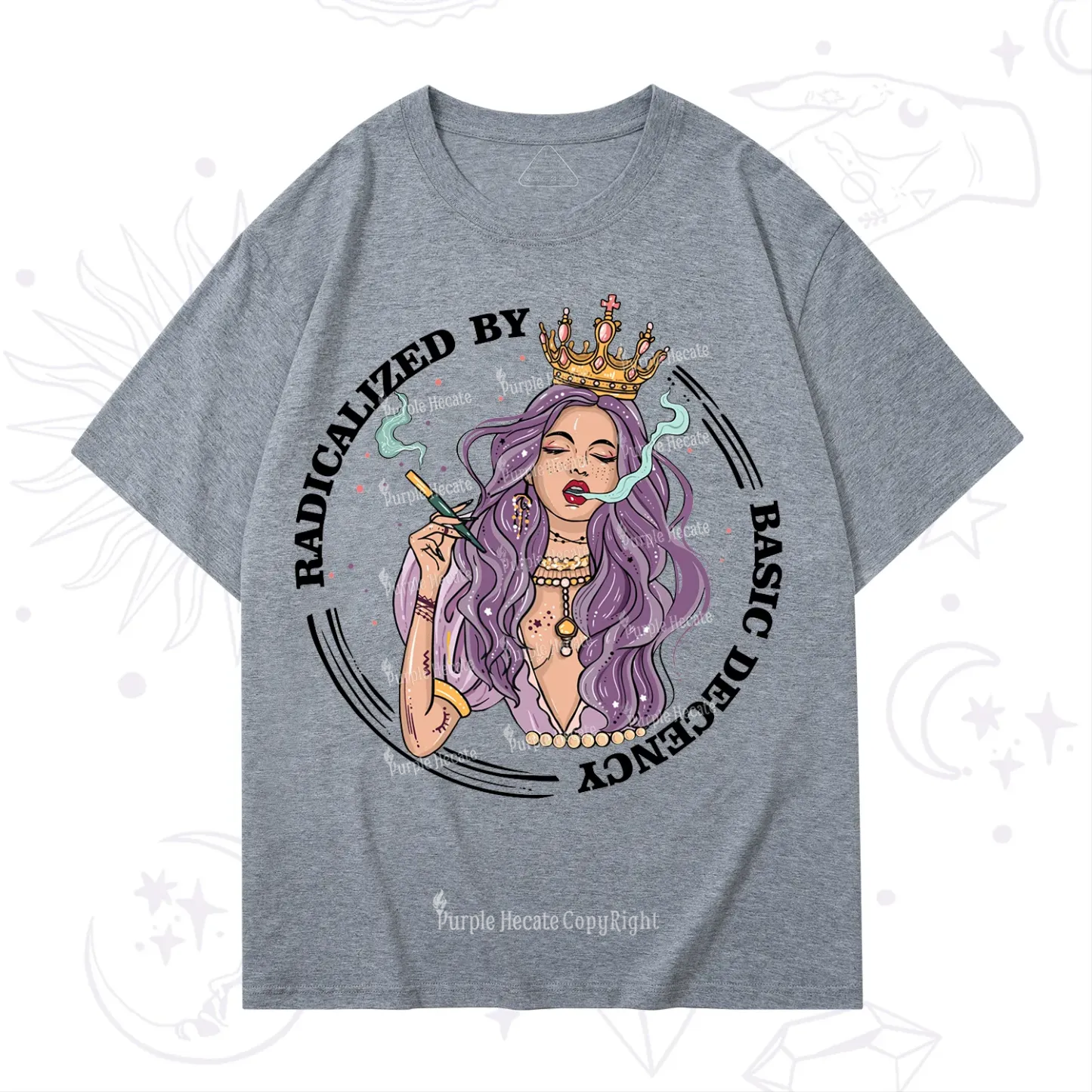 Purplehecate Radicalized By Basic Decency T-Shirt