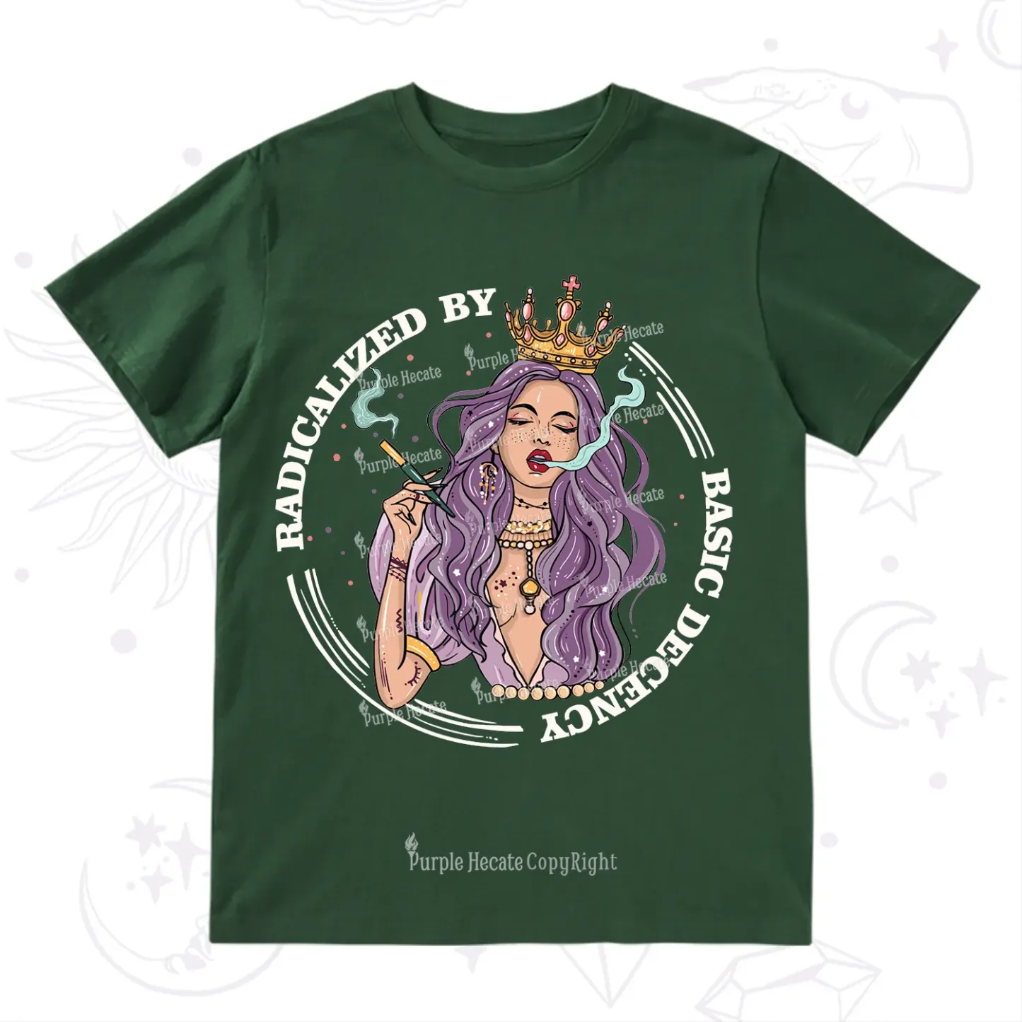 Purplehecate Radicalized By Basic Decency T-Shirt