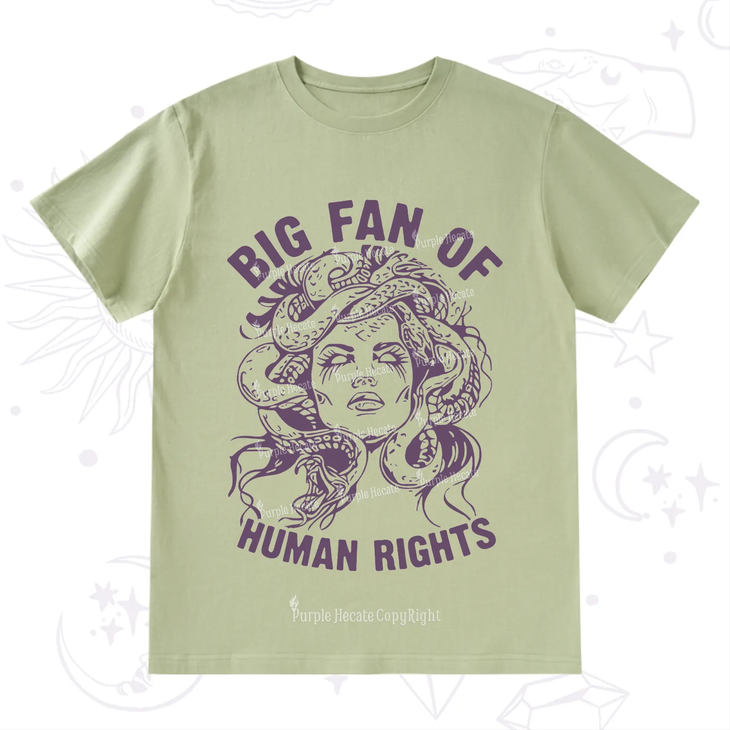 Purplehecate Big Fan of Human Rights T-Shirt