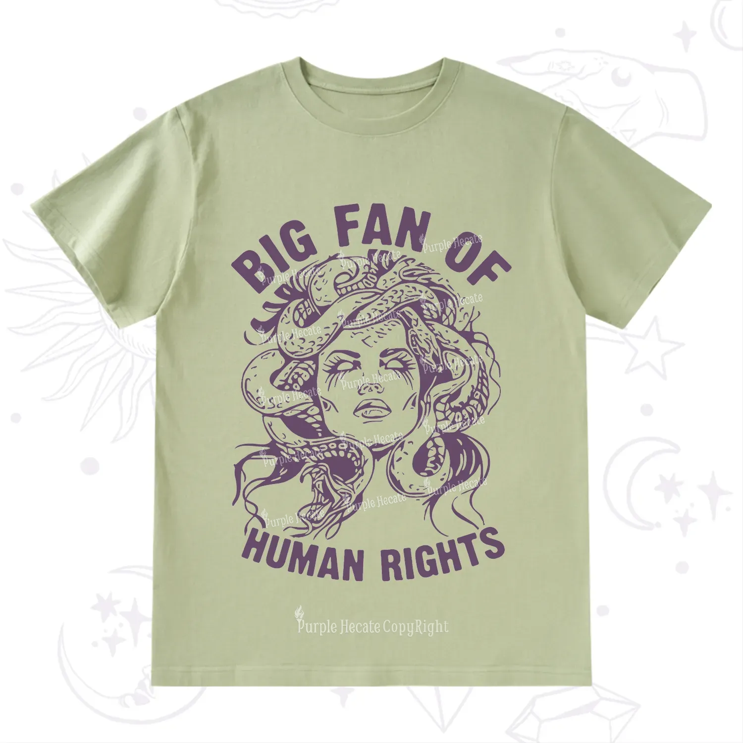 Purplehecate Big Fan of Human Rights T-Shirt