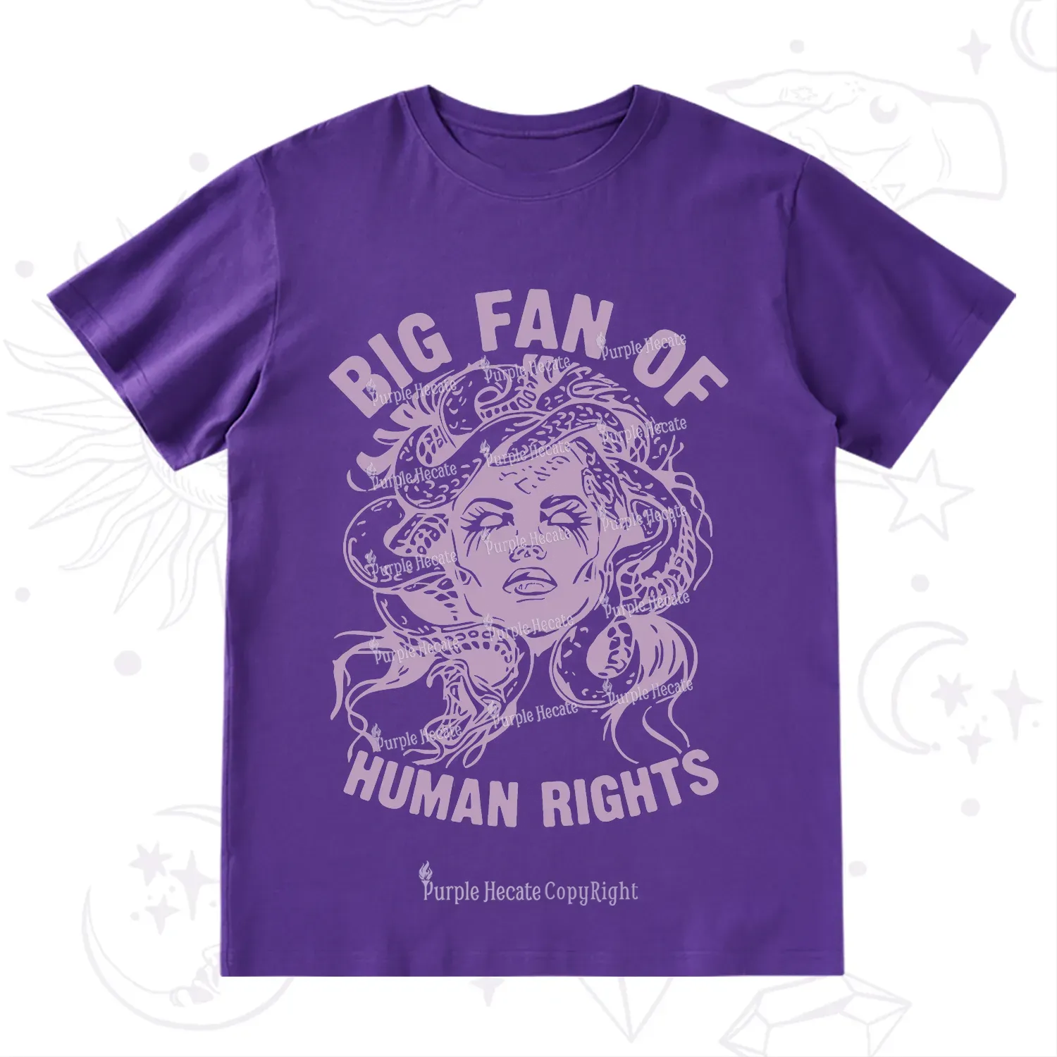Purplehecate Big Fan of Human Rights T-Shirt