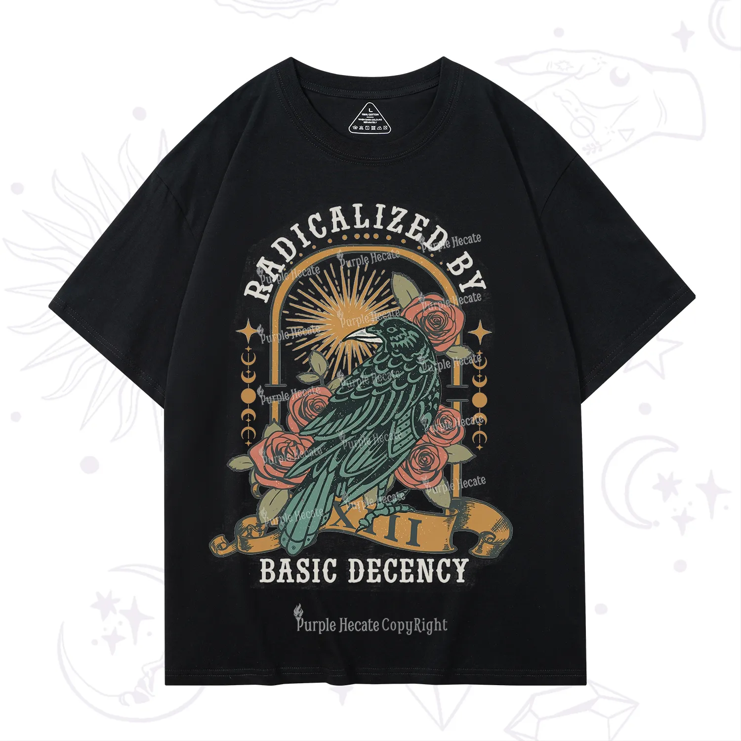 Purplehecate Radicalized By Basic Decency T-Shirt