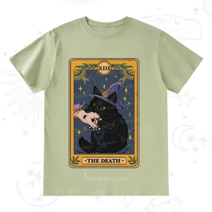 Purplehecate The Black Cat Death Tarot T-Shirt