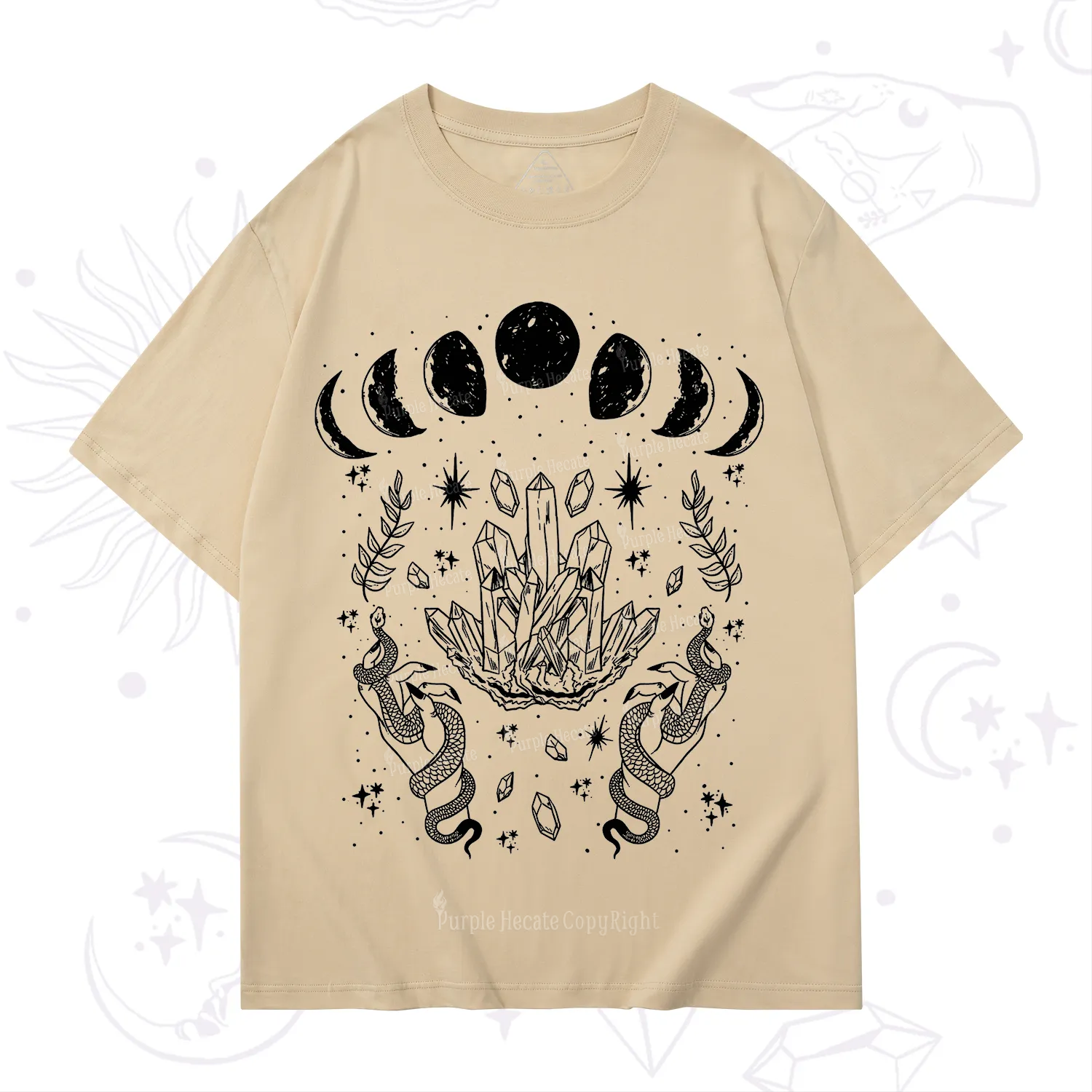 Purplehecate Serpents of the Moon T-Shirt