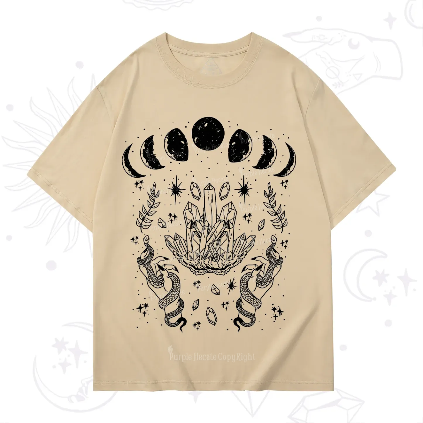 Purplehecate Serpents of the Moon T-Shirt