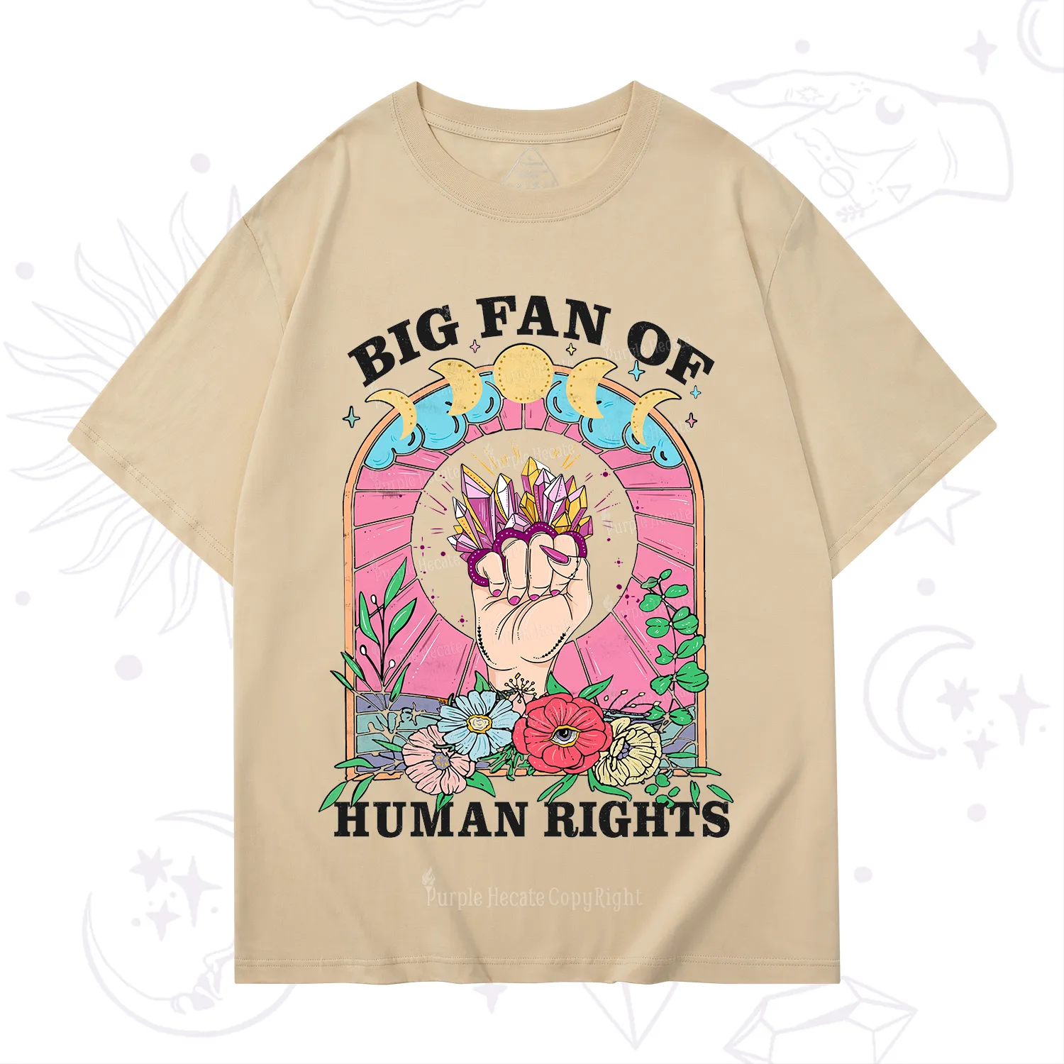 Purplehecate Big Fan of Human Rights T-Shirt