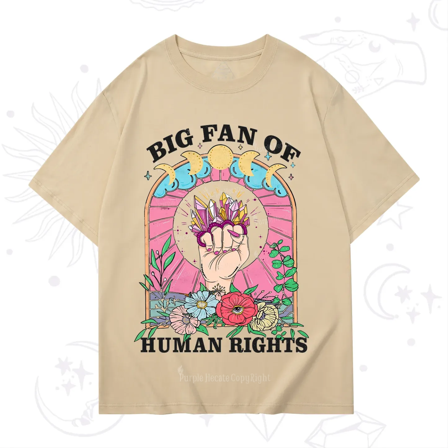 Purplehecate Big Fan of Human Rights T-Shirt