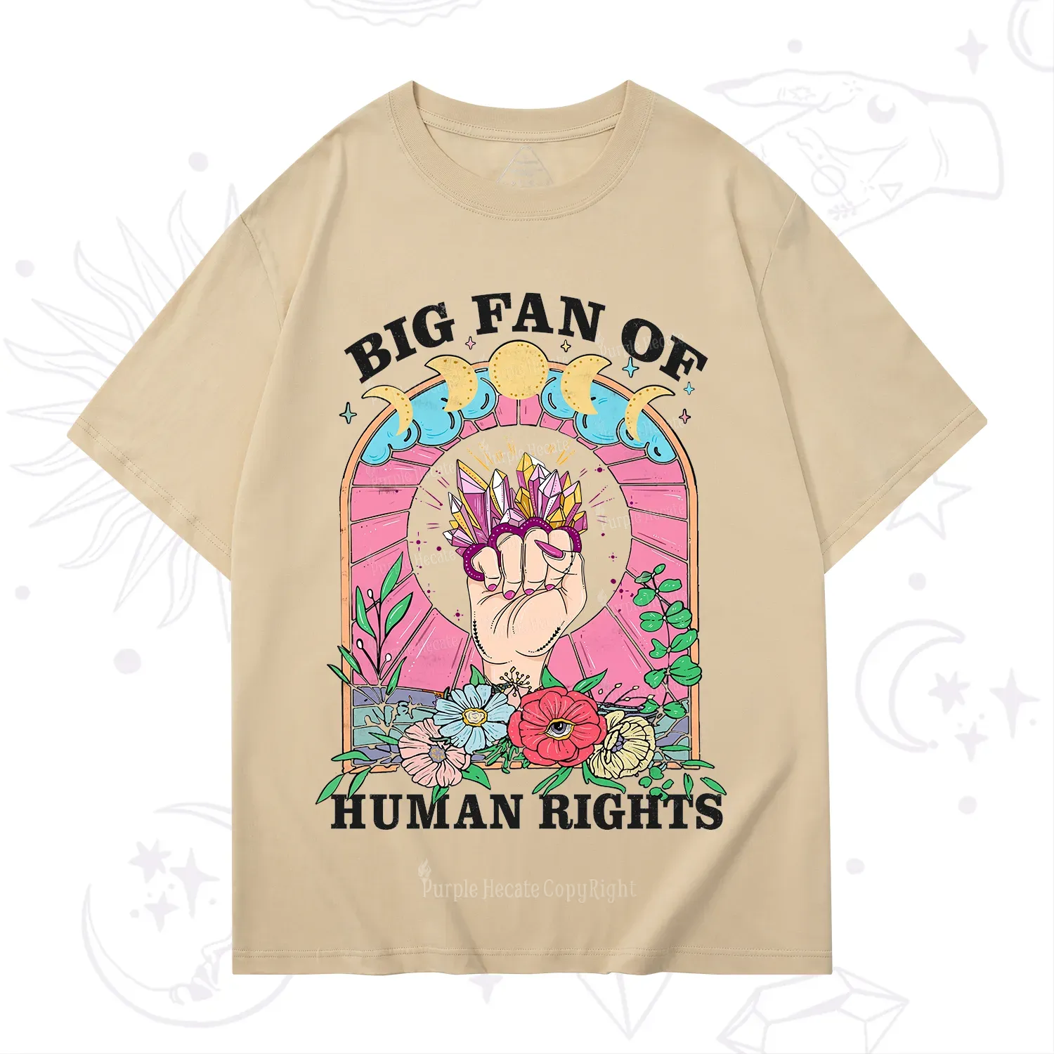 Purplehecate Big Fan of Human Rights T-Shirt