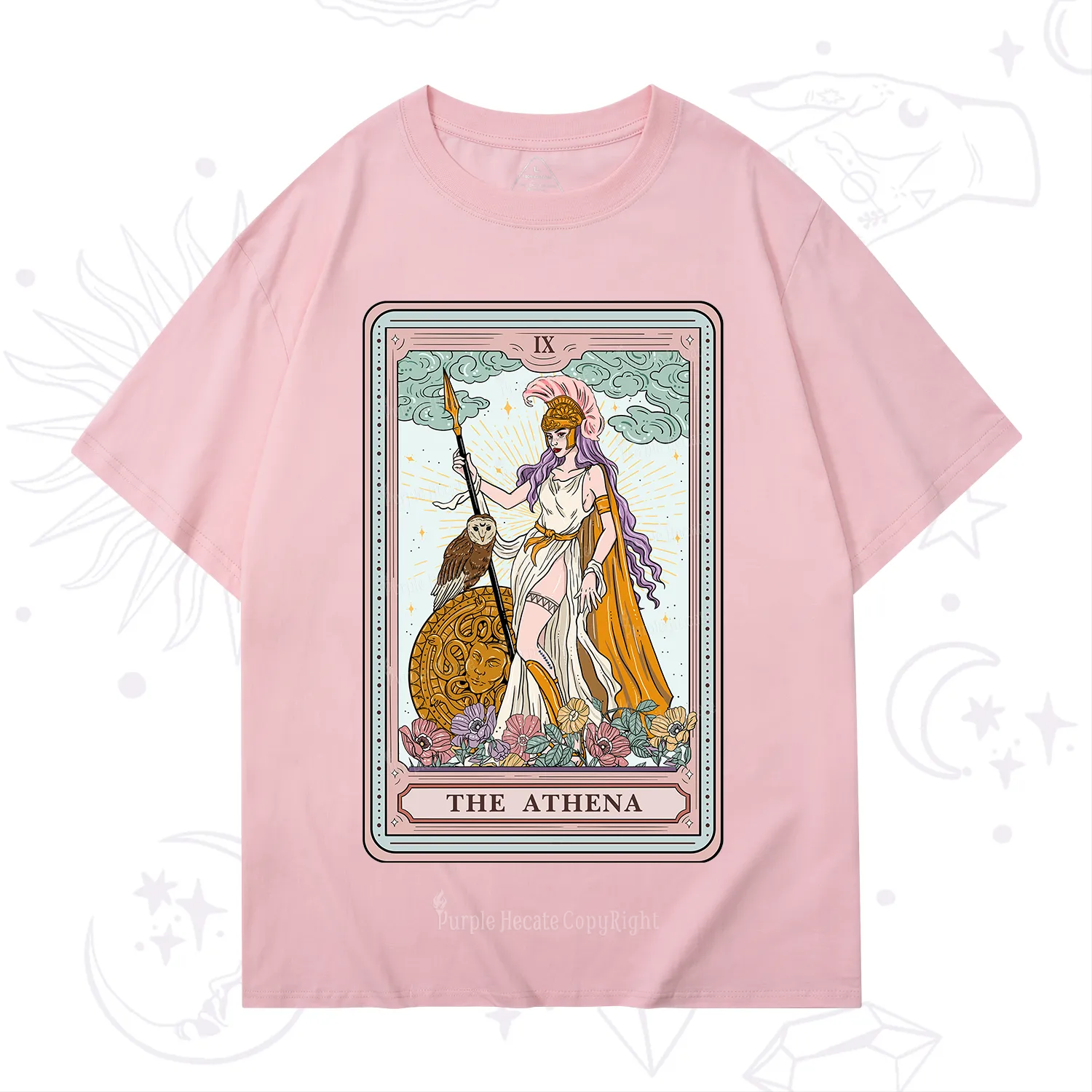 Purplehecate The Athena Tarot T-Shirt