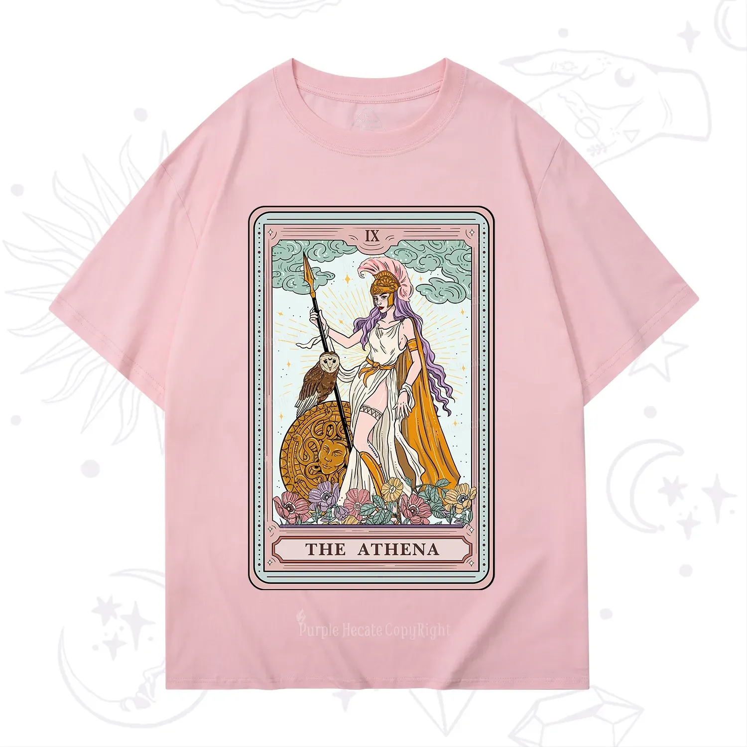 Purplehecate The Athena Tarot T-Shirt
