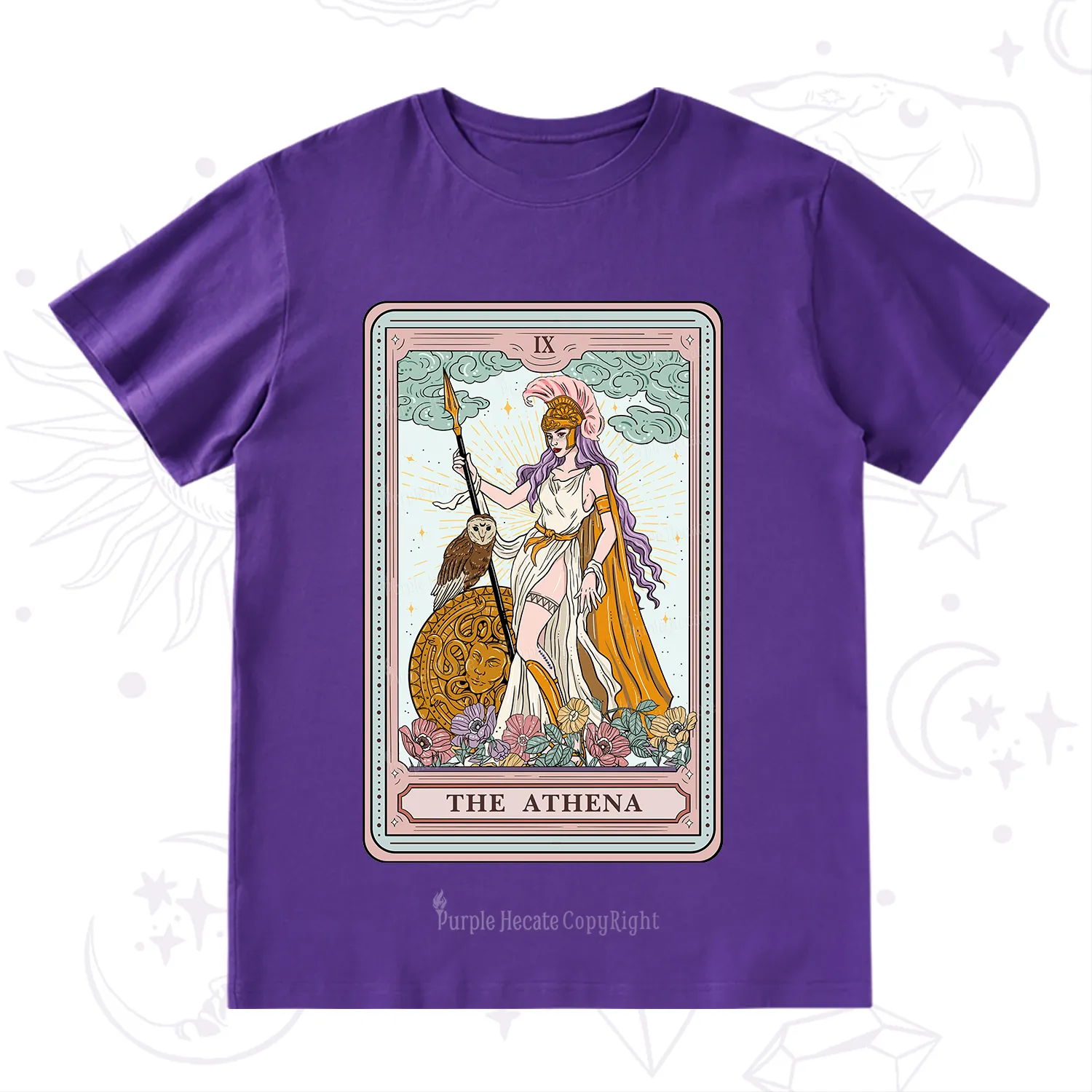 Purplehecate The Athena Tarot T-Shirt