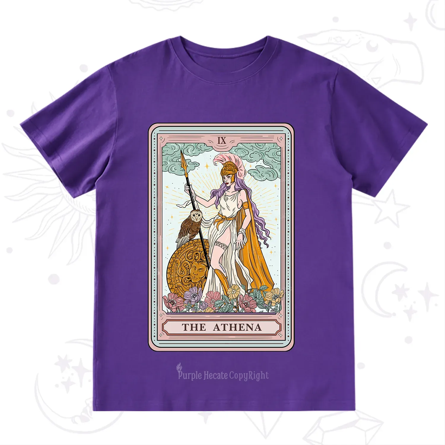 Purplehecate The Athena Tarot T-Shirt