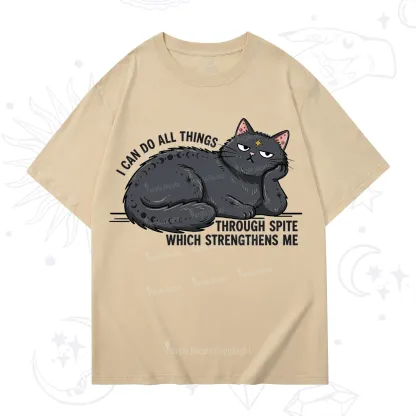 Purplehecate I Can Do All Things Spiteful Cat T-Shirt