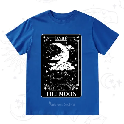 Purplehecate The Moon Tarot Card Cat T-Shirt