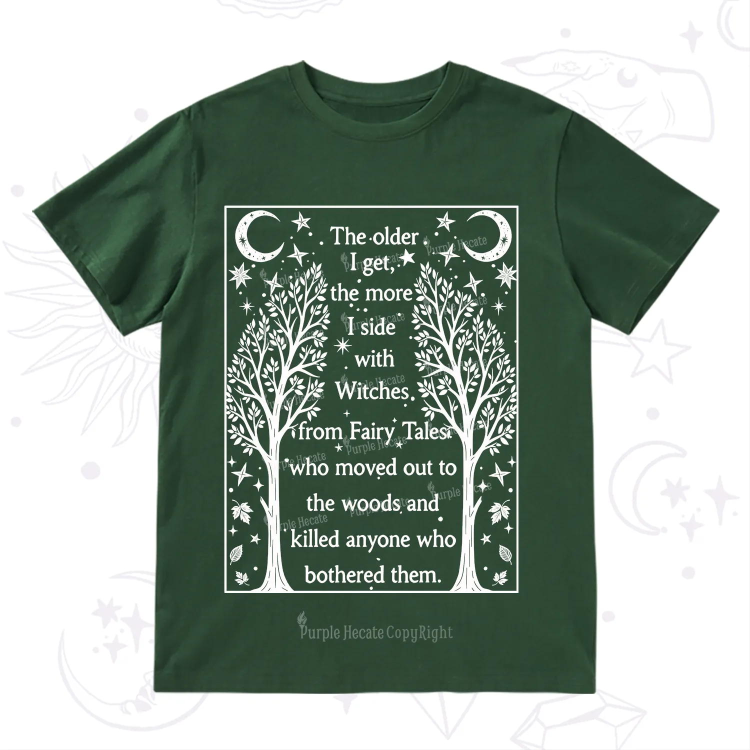 Purplehecate Side With Witches T-Shirt