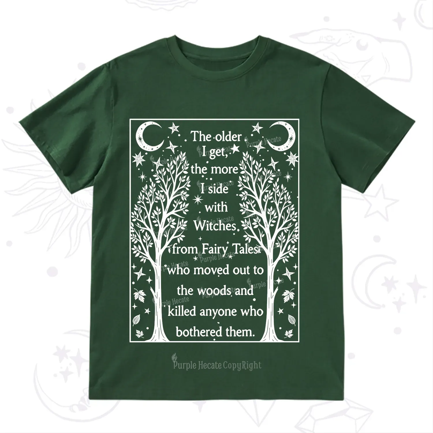 Purplehecate Side With Witches T-Shirt