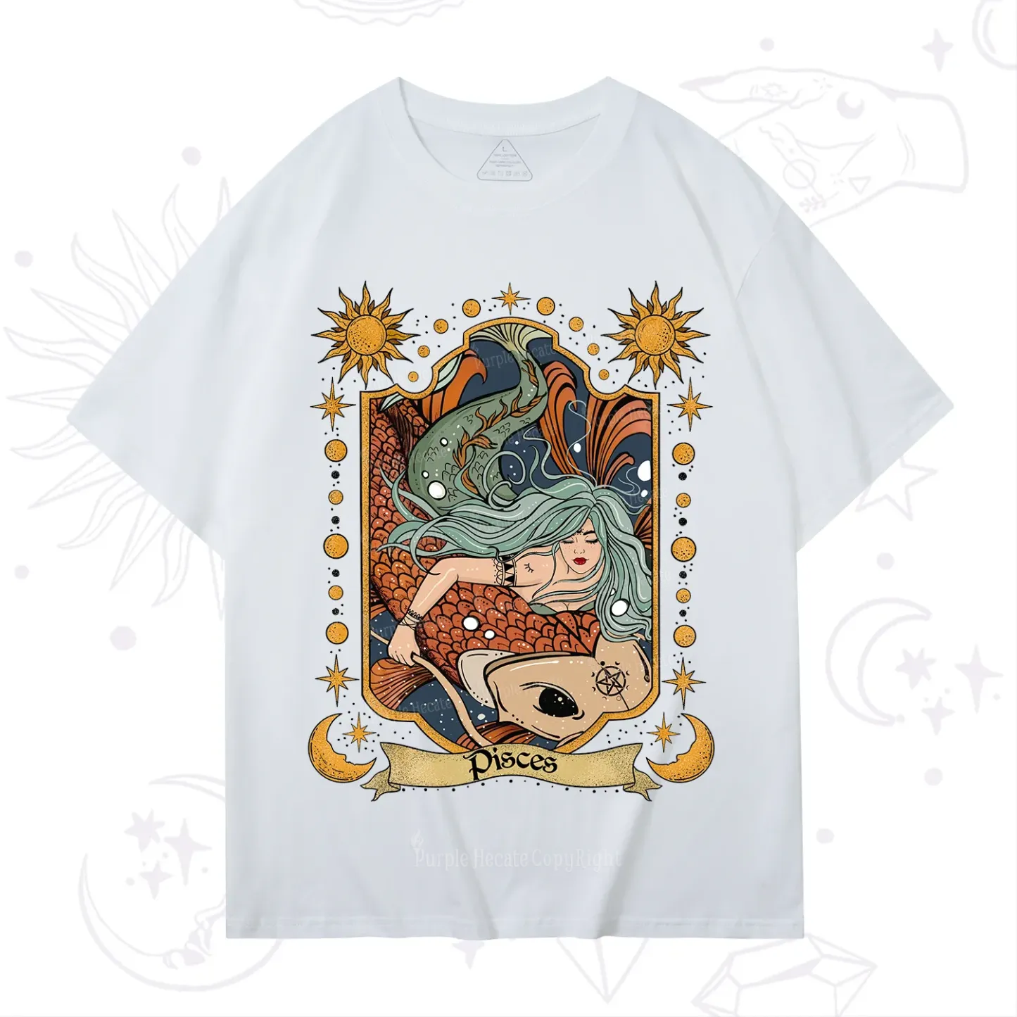 Purplehecate Mystic Pisces Zodiac T-Shirt