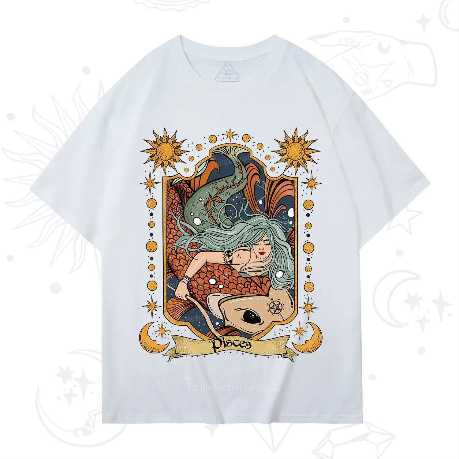 Purplehecate Mystic Pisces Zodiac T-Shirt
