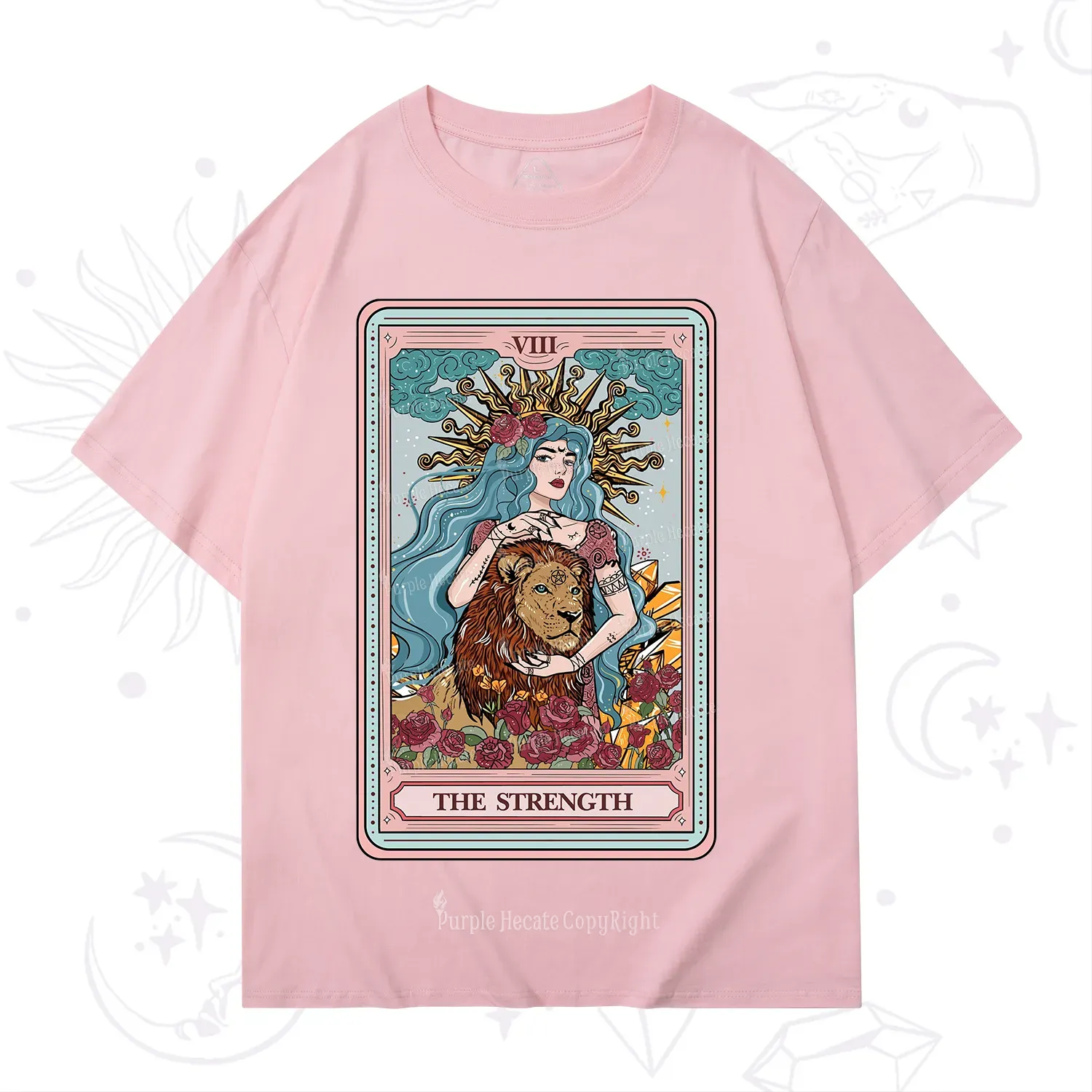 Purplehecate The Strength Tarot Card T-Shirt