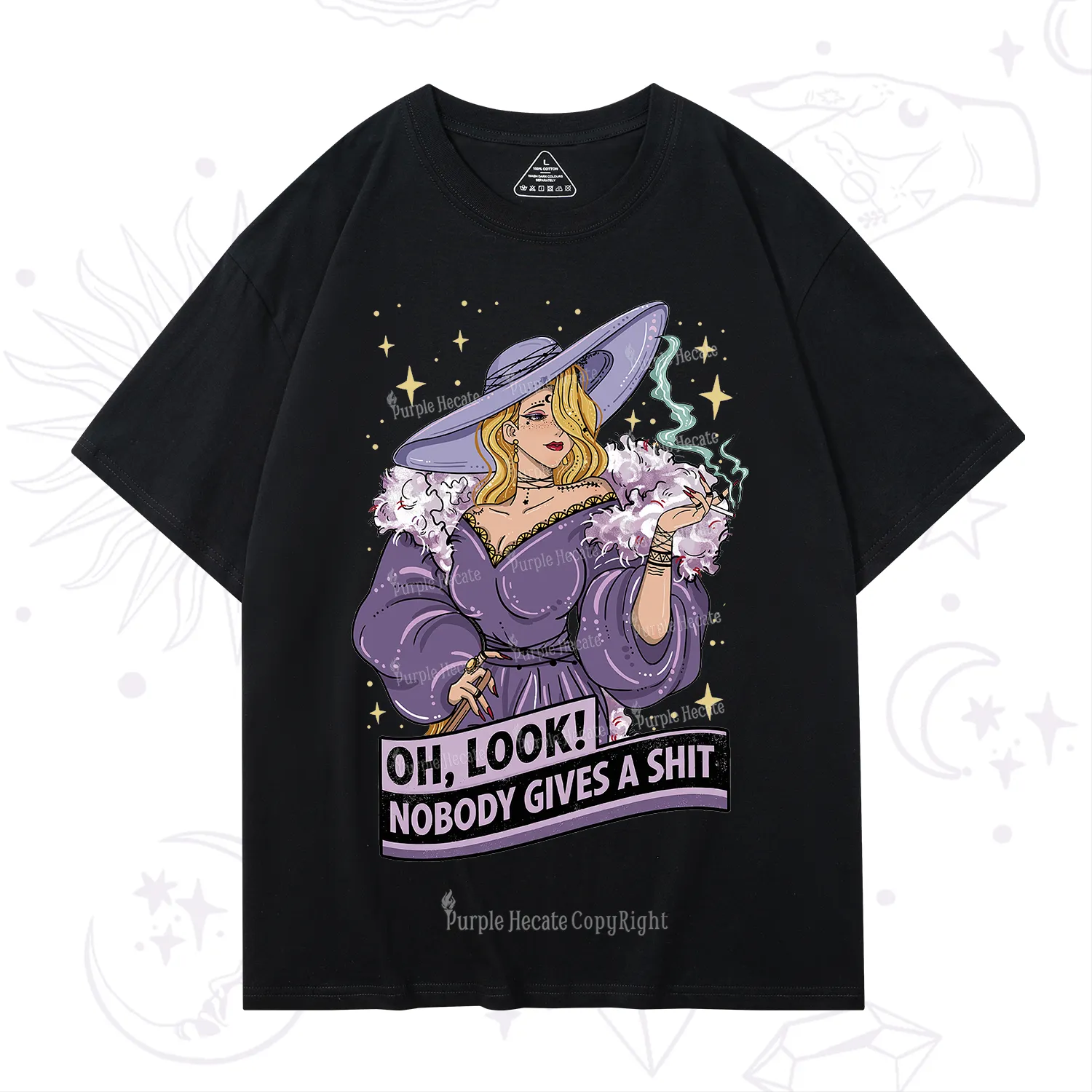 Purplehecate Oh Look Nobody Gives A Shit T-Shirt