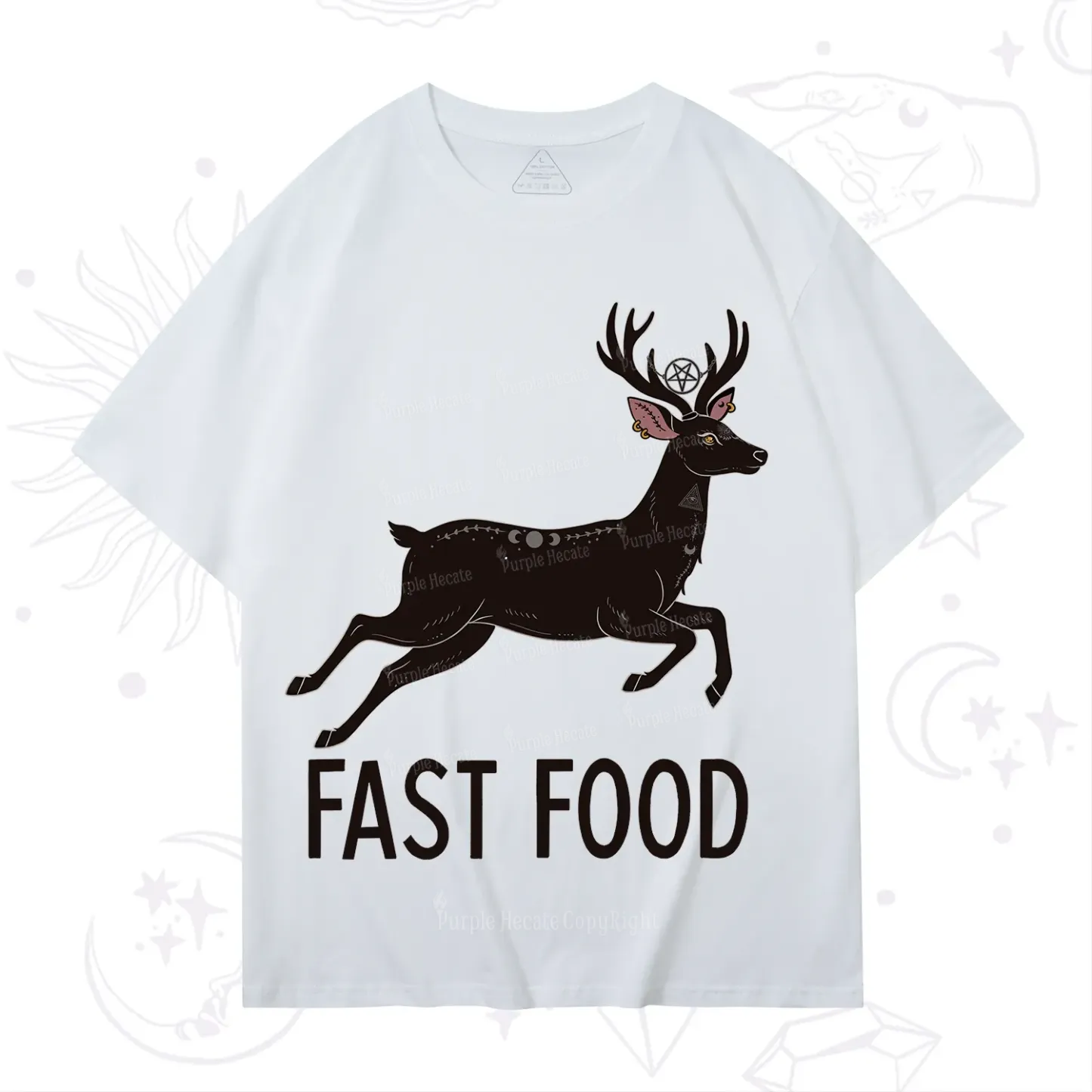 Purplehecate Fast Food Deer T-Shirt