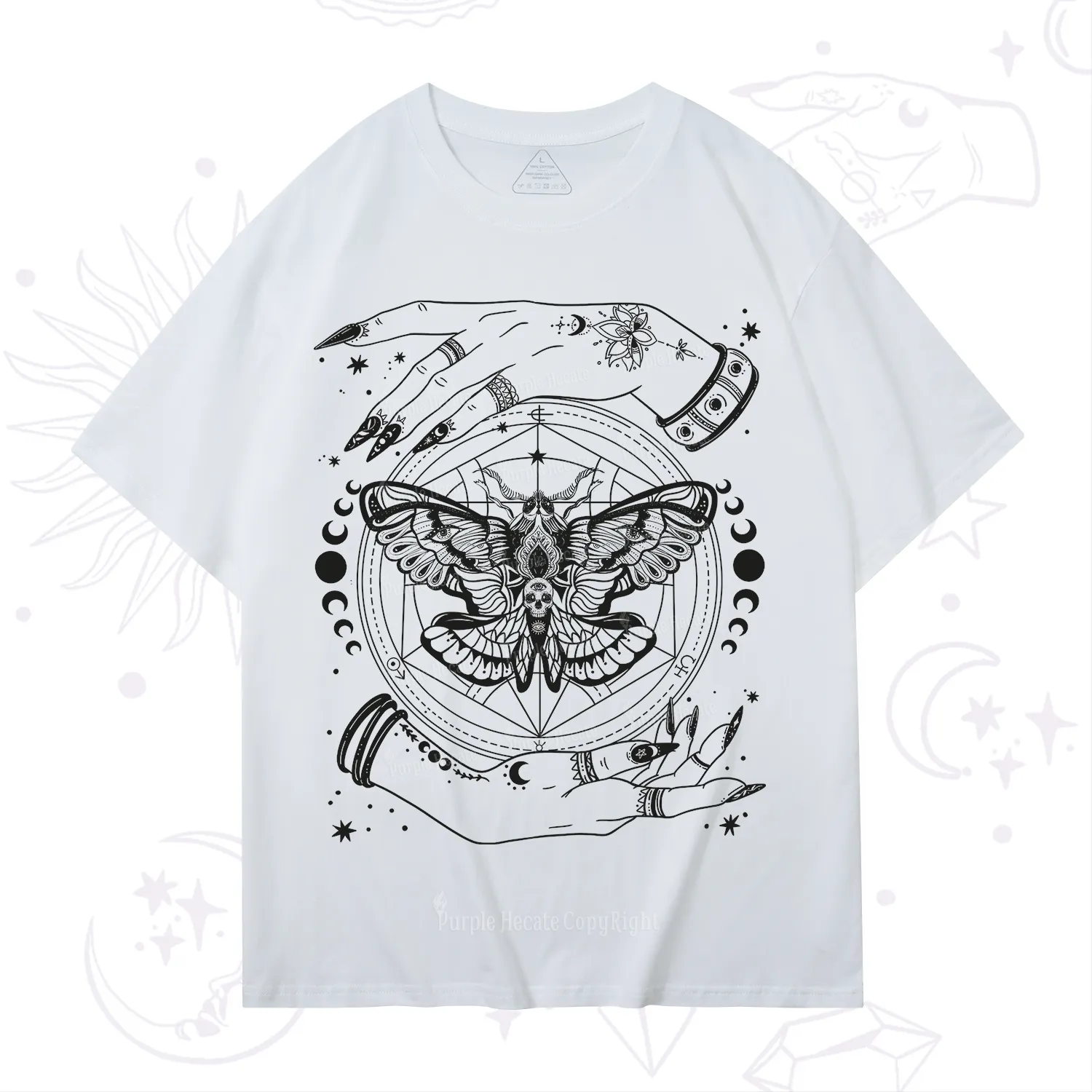 Purplehecate Alchemy Death Moth T-Shirt