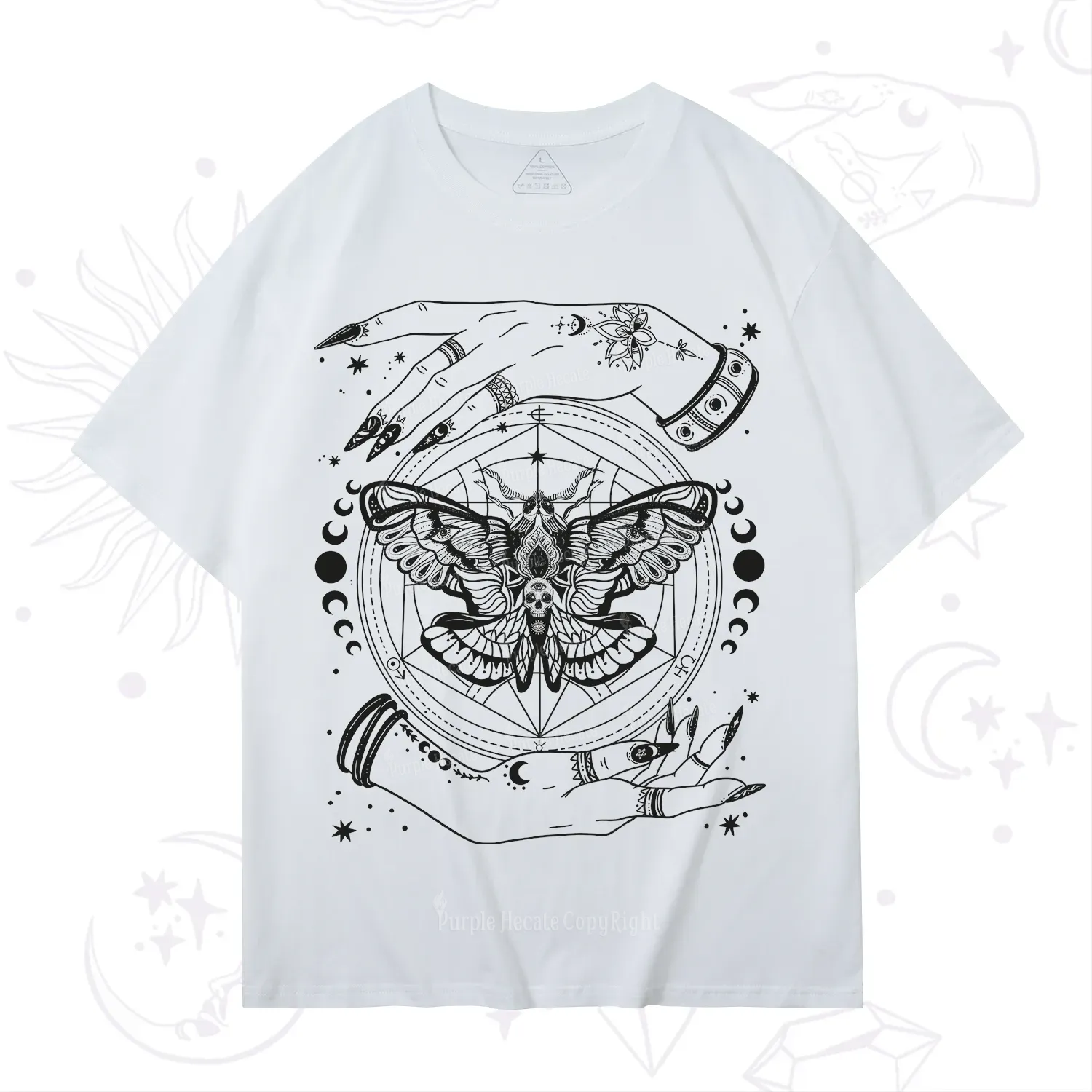 Purplehecate Alchemy Death Moth T-Shirt