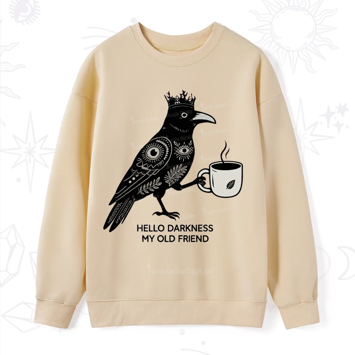 Purplehecate Hello Darkness My Old Friend Sweatshirt
