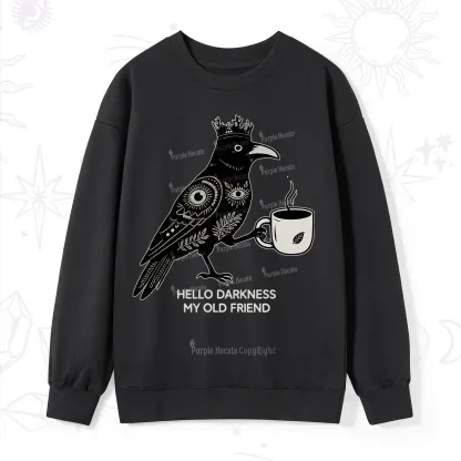 Purplehecate Hello Darkness My Old Friend Sweatshirt