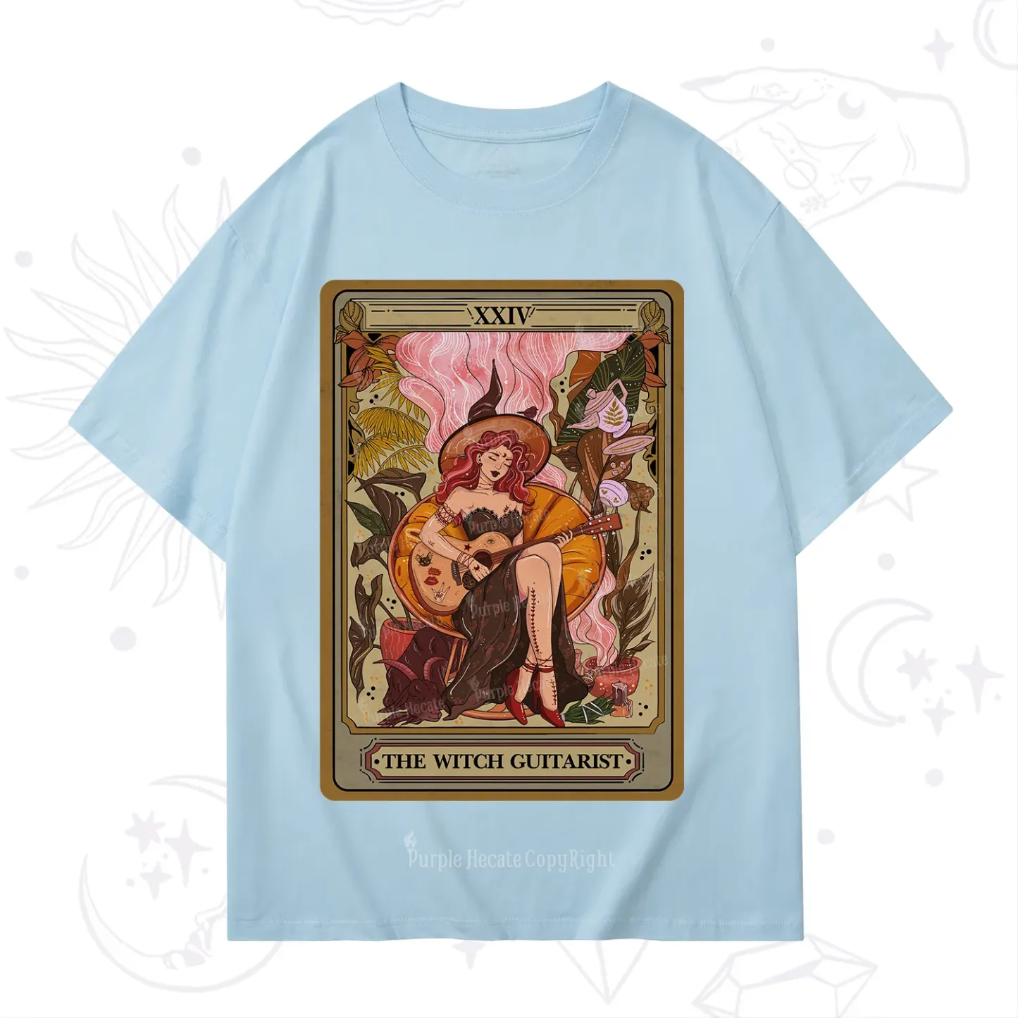 Purplehecate The Witch Guitarist Tarot T-Shirt