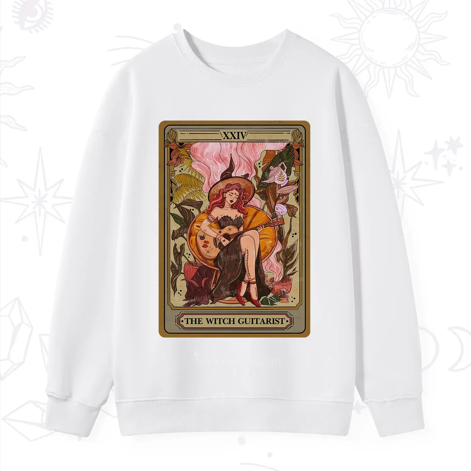 Purplehecate The Witch Guitarist Tarot Sweatshirt