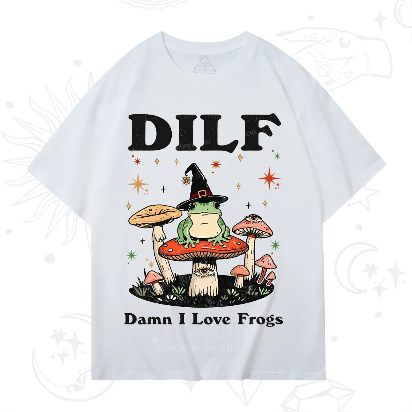 Purplehecate Dilf Damn I Love Frogs T-Shirt