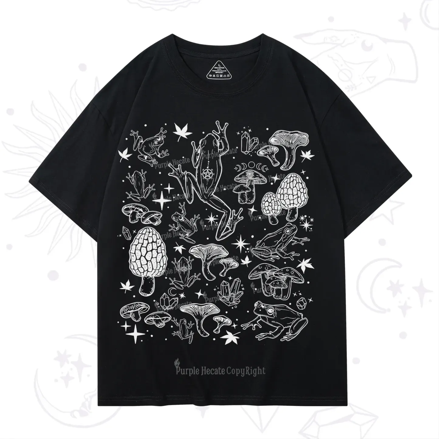 Purplehecate Frog and Mushroom T-Shirt