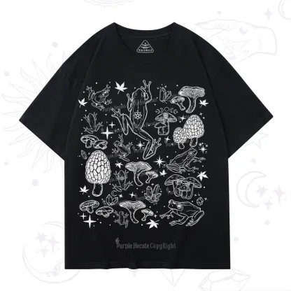 Purplehecate Frog and Mushroom T-Shirt
