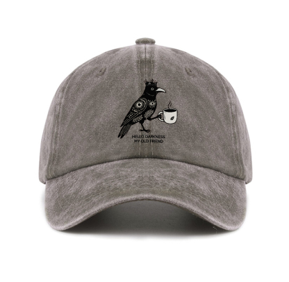 Purplehecate Hello Darkness My Old Friend Baseball Cap